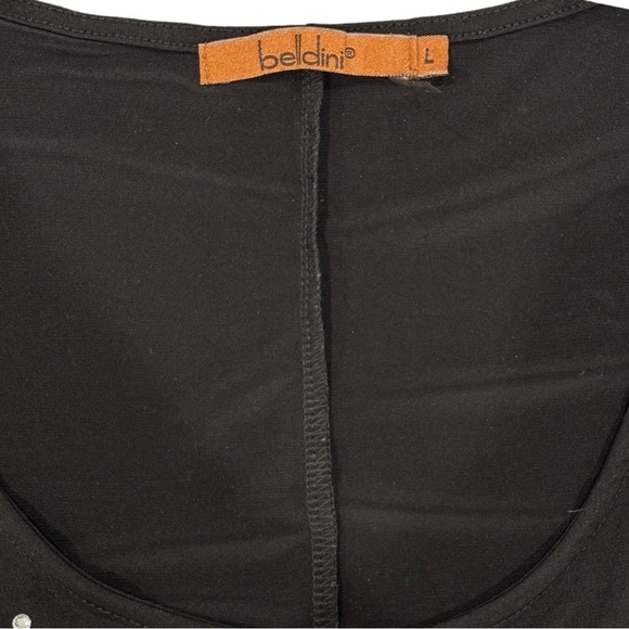 Belldini Size Large Black Sleeveless Tunic Tank - Picture 7 of 8